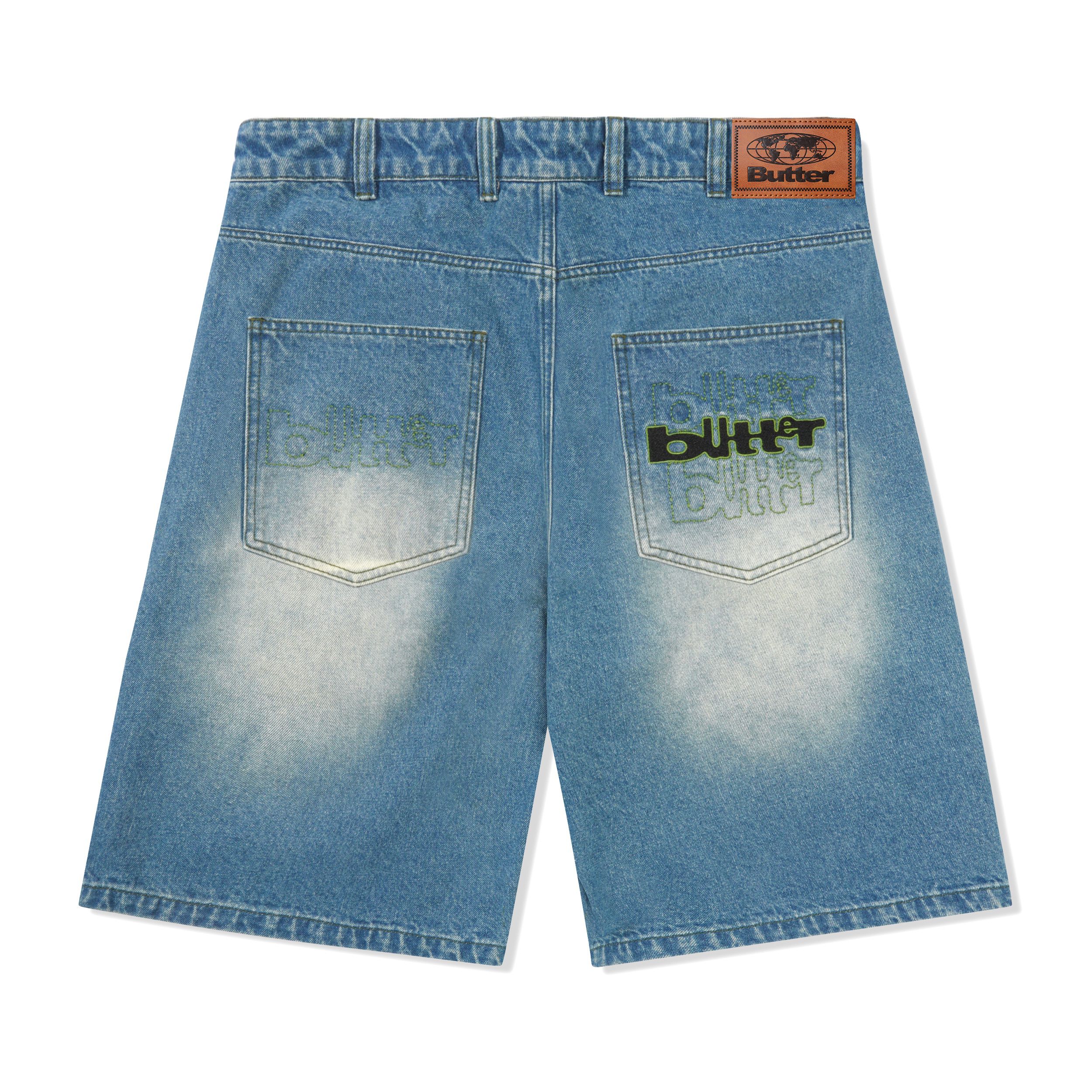 Buttergoods Warped Denim Short - washed mid blue – Bild 3