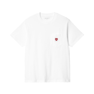 Carhartt WIP W' Pocket Heart Tee - white / red