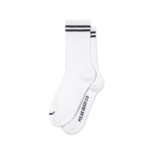 Polar Skate Co. Rib Socks - white / black