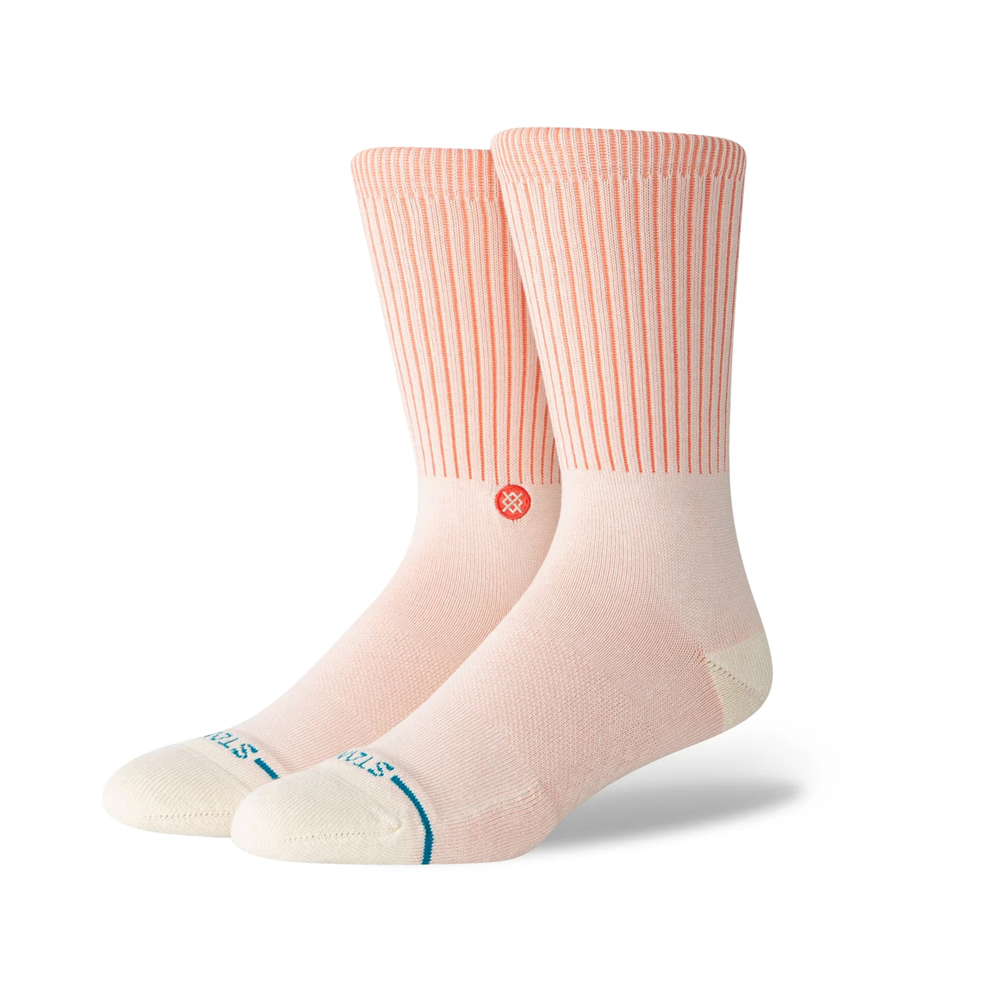 Stance Pop Crew - coral