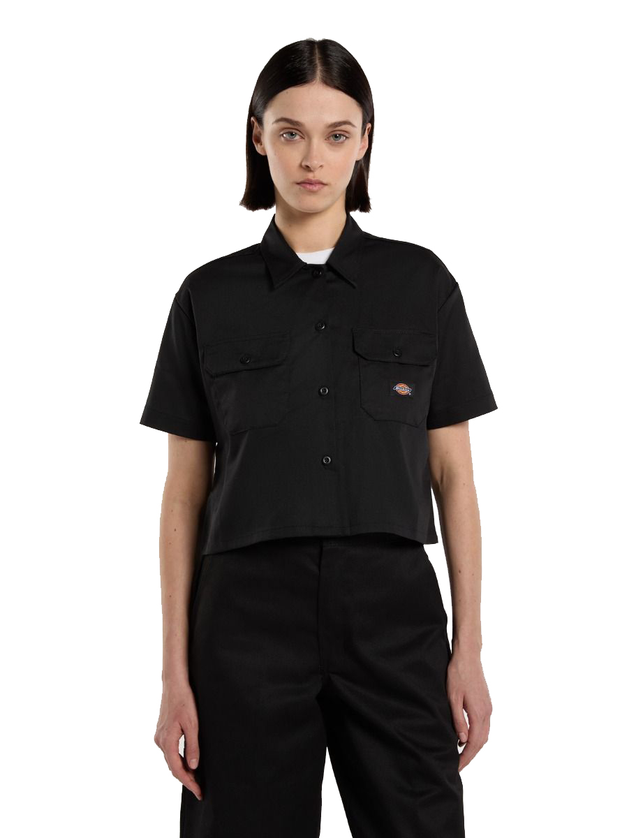 Dickies Cropped Work Shirt SS - black – Bild 4
