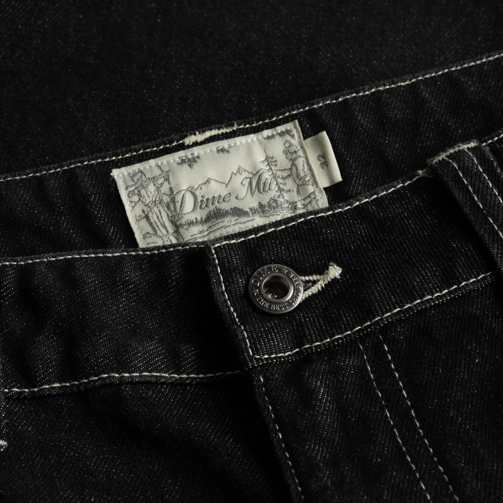 Dime Classic Denim Shorts - black washed – Bild 4