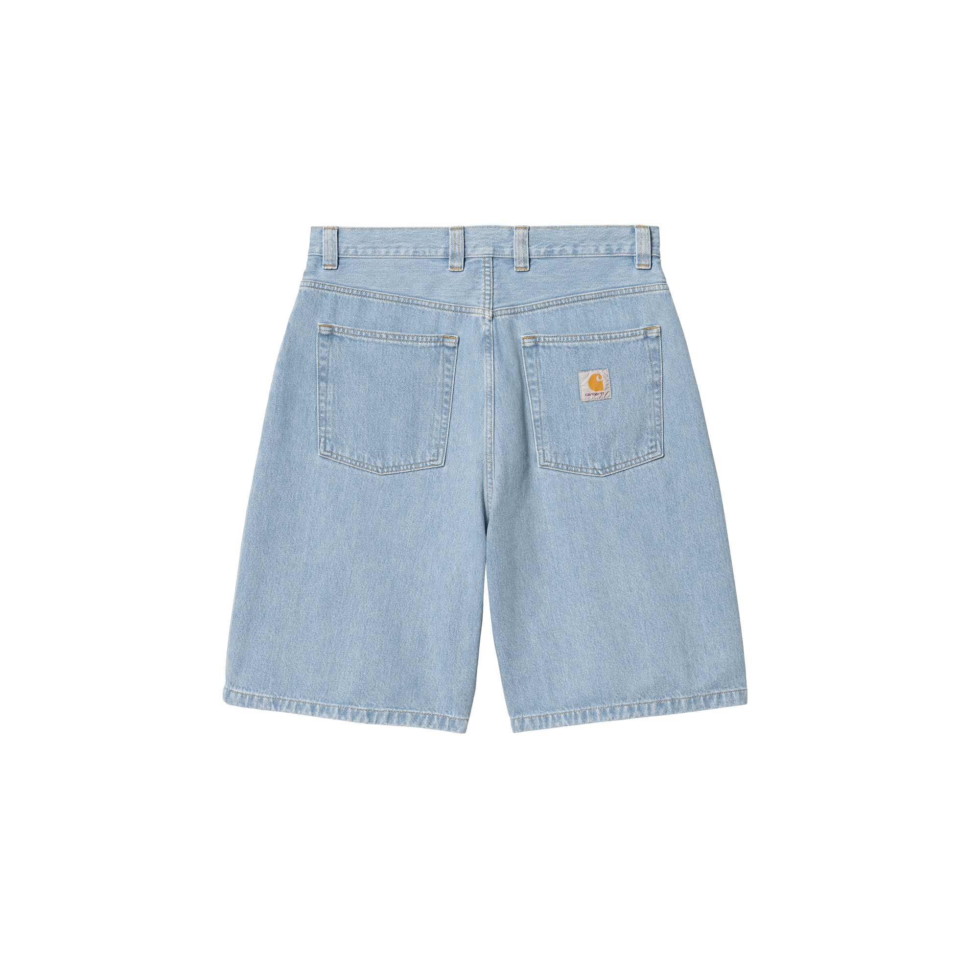 Carhartt WIP Brandon Short - blue heavy stone bleached – Bild 3