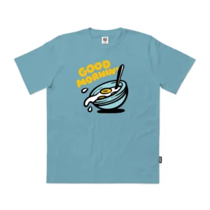 The Dudes Good Morning Tee - milky blue