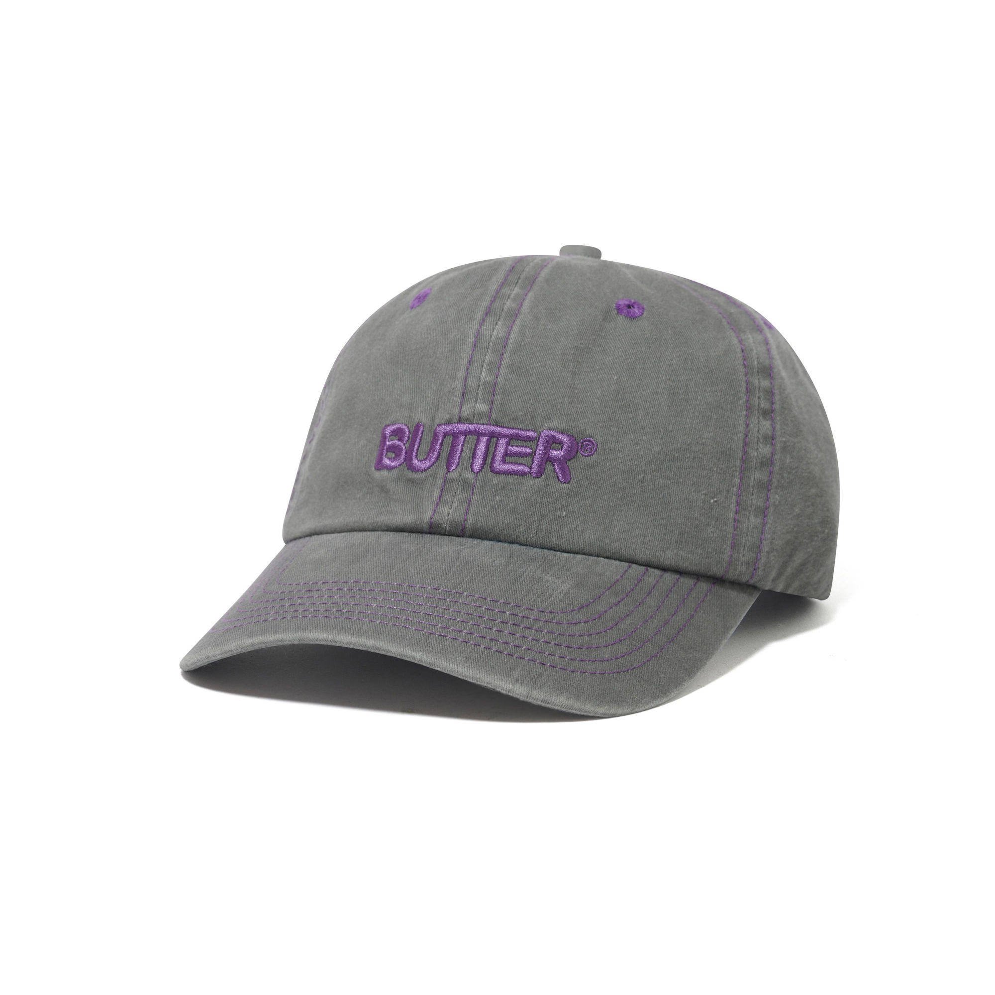 Buttergoods Rounded Logo Cap - washed grey
