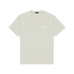 Dime Cursive Small Logo Tee - charcoal