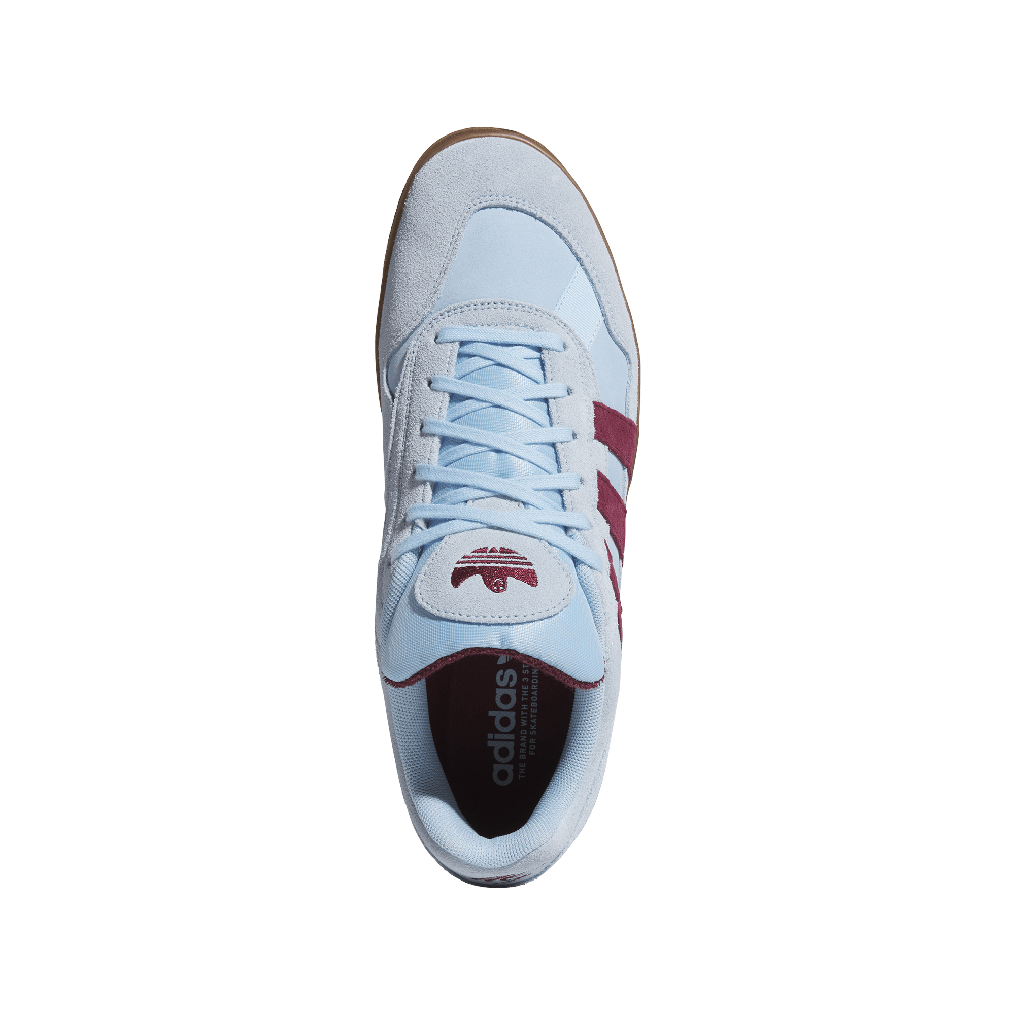 Adidas Skateboard Aloha Super - Clear Sky / Maroon / Gum – Bild 7