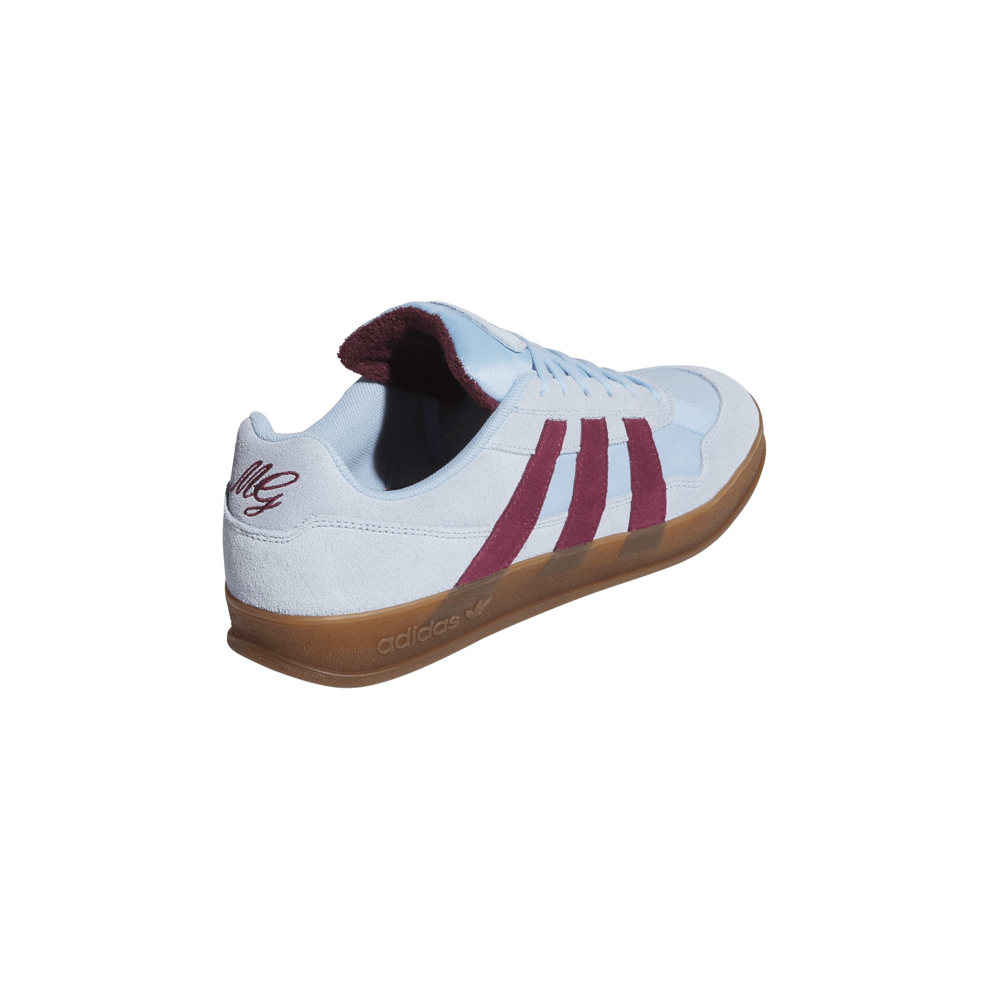 Adidas Skateboard Aloha Super - Clear Sky / Maroon / Gum – Bild 4