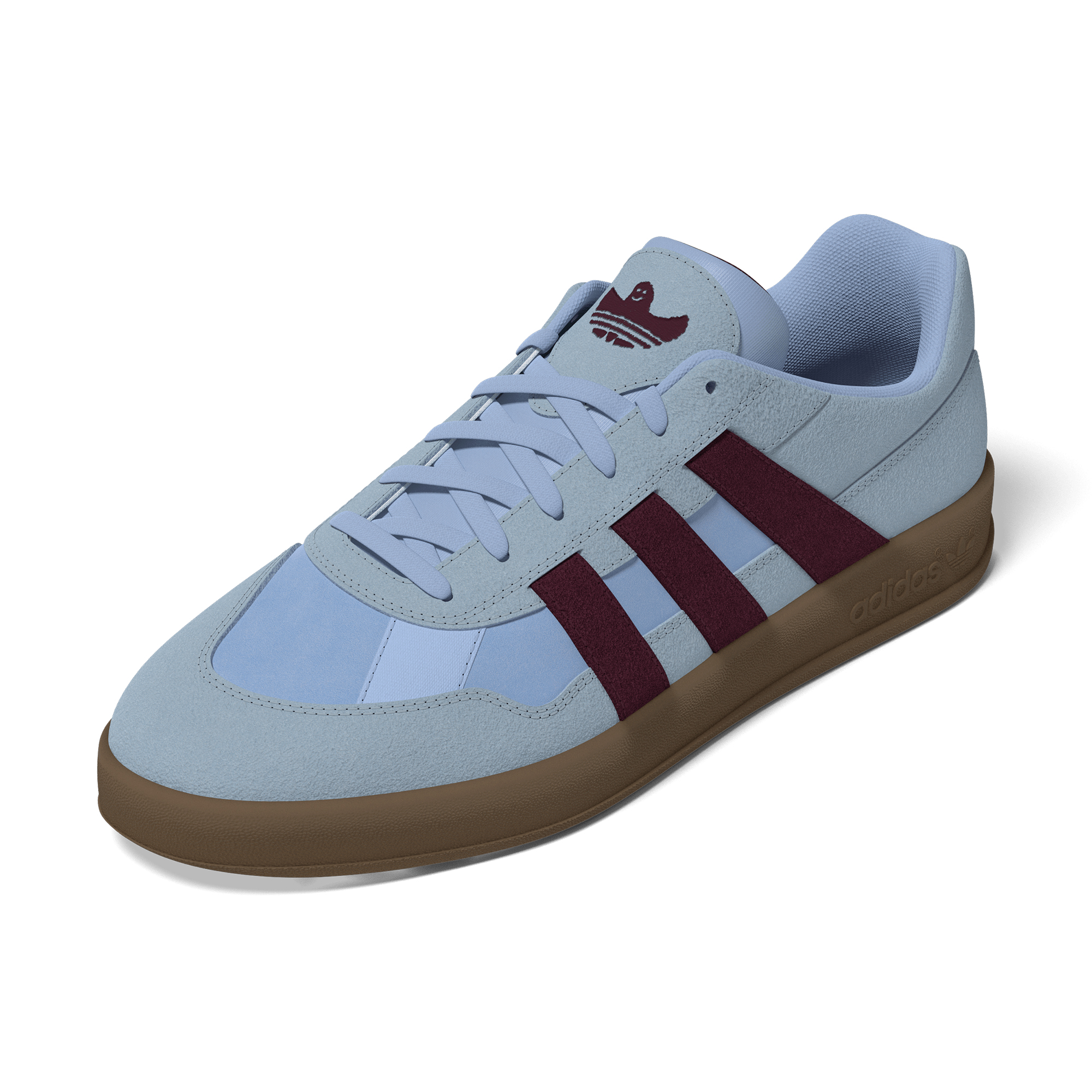 Adidas Skateboard Aloha Super - Clear Sky / Maroon / Gum – Bild 5