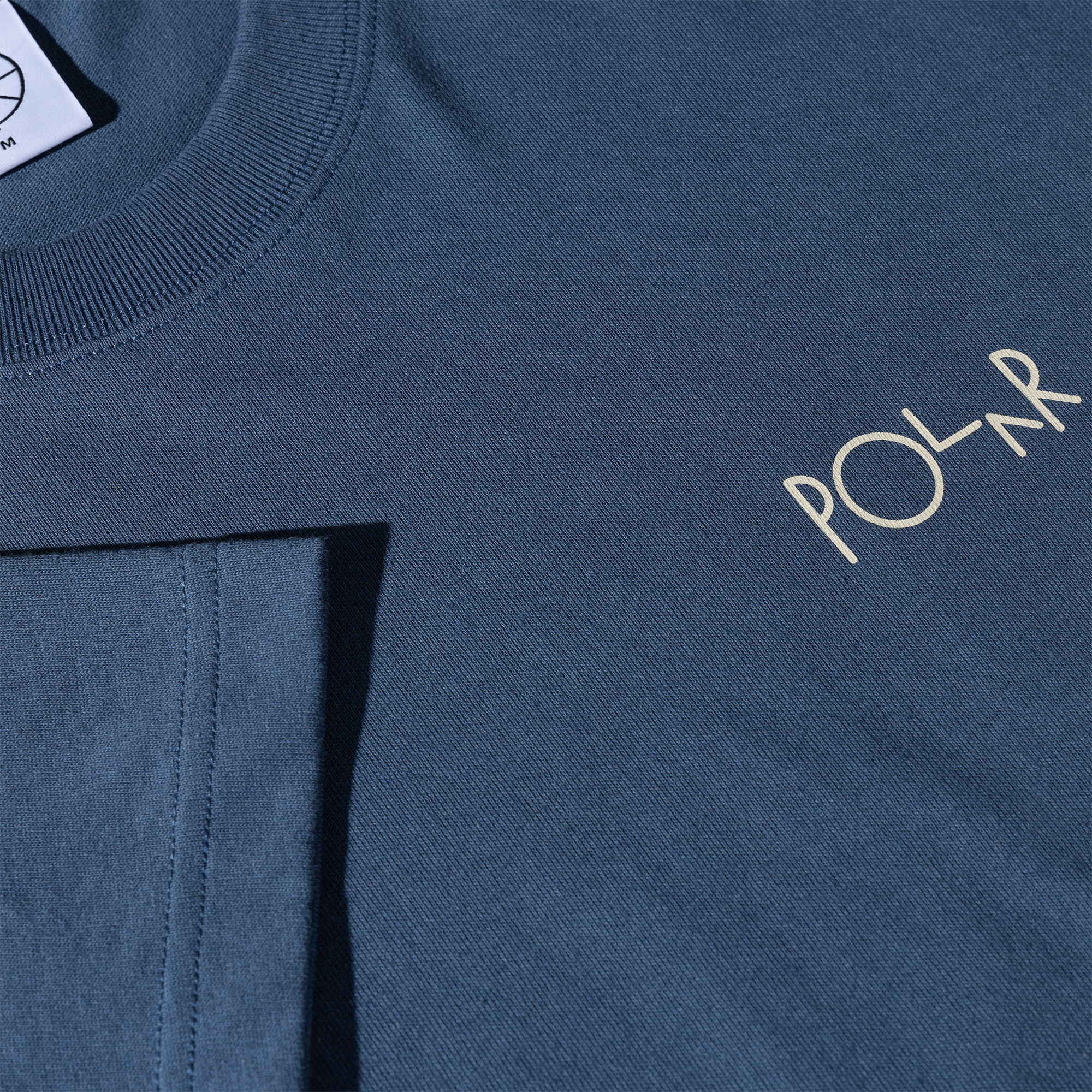Polar Skate Co. Contrast Tee / Stroke Logo - grey blue – Bild 3