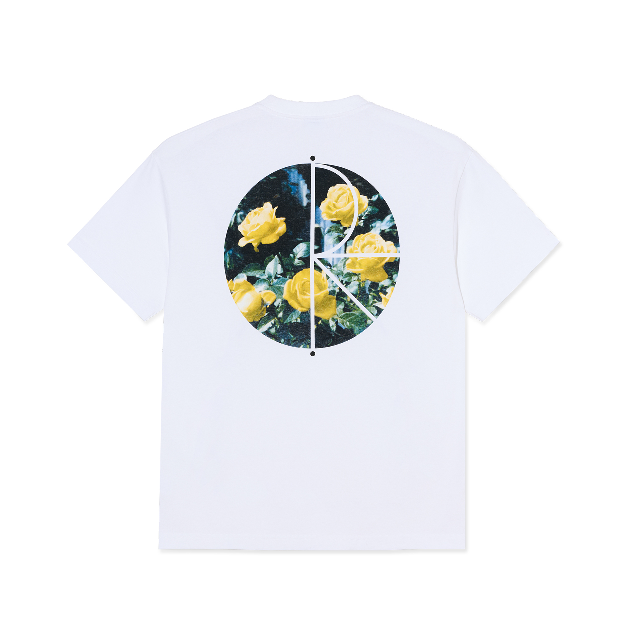 Polar Skate Co. Fill Logo Tee / Märtas Roses - white