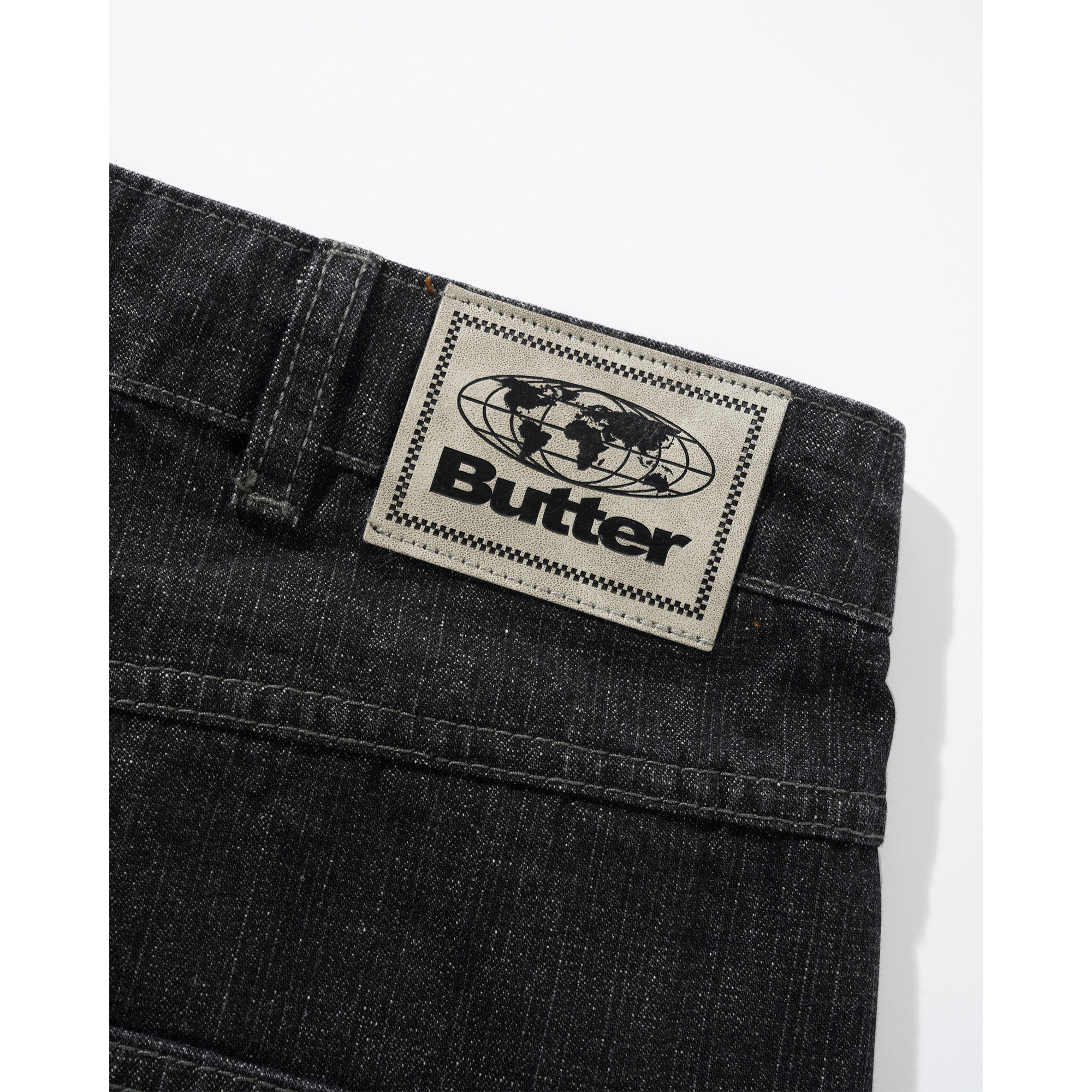 Buttergoods Scorpion Stitch Denim Short - slub black – Bild 4