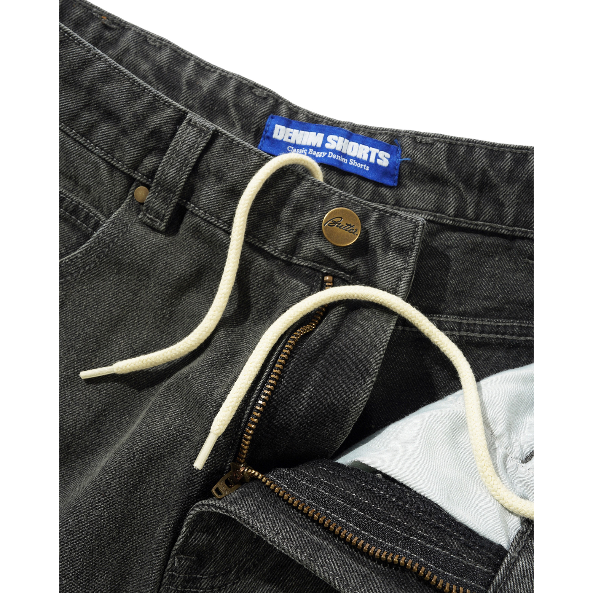 Buttergoods Scorpion Stitch Denim Short - slub black – Bild 5