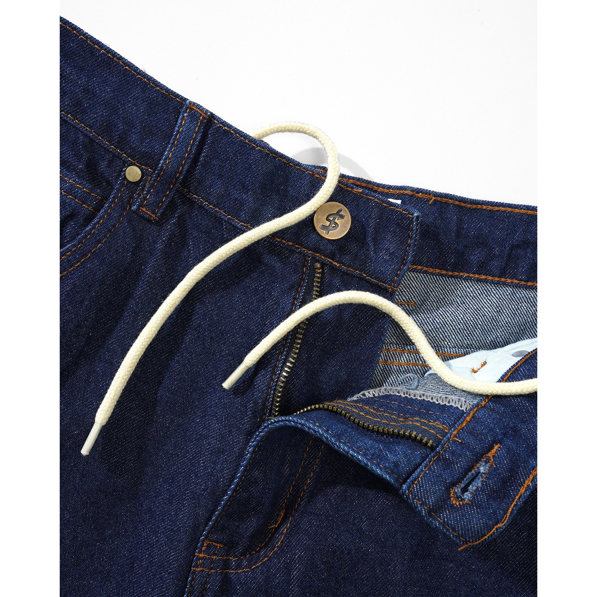 Cash Only Logo Denim Short - raw indigo – Bild 3