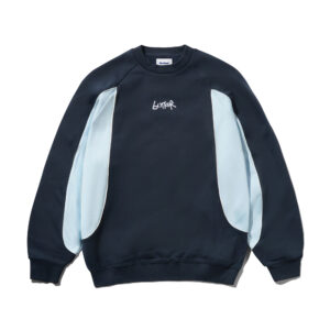 Buttergoods Tread Crewneck - navy / sky