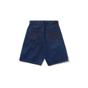 Buttergoods Drummer Baggy Denim Shorts - raw dark indigo