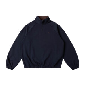 Dime MTL Classic Terry Quarter Zip - navy