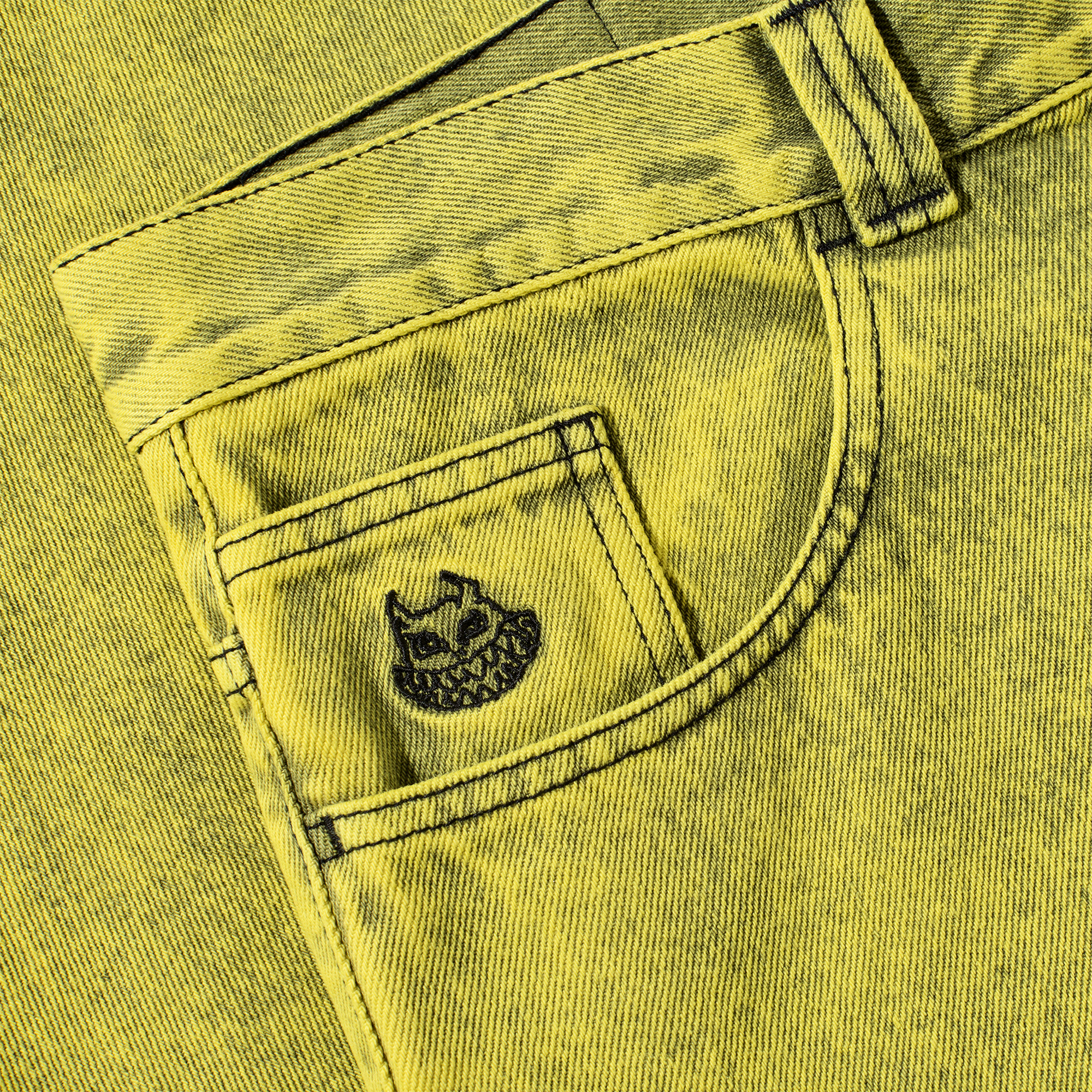 Polar Skate Co. Big Boy Shorts / Angel Child - lemon black – Bild 3