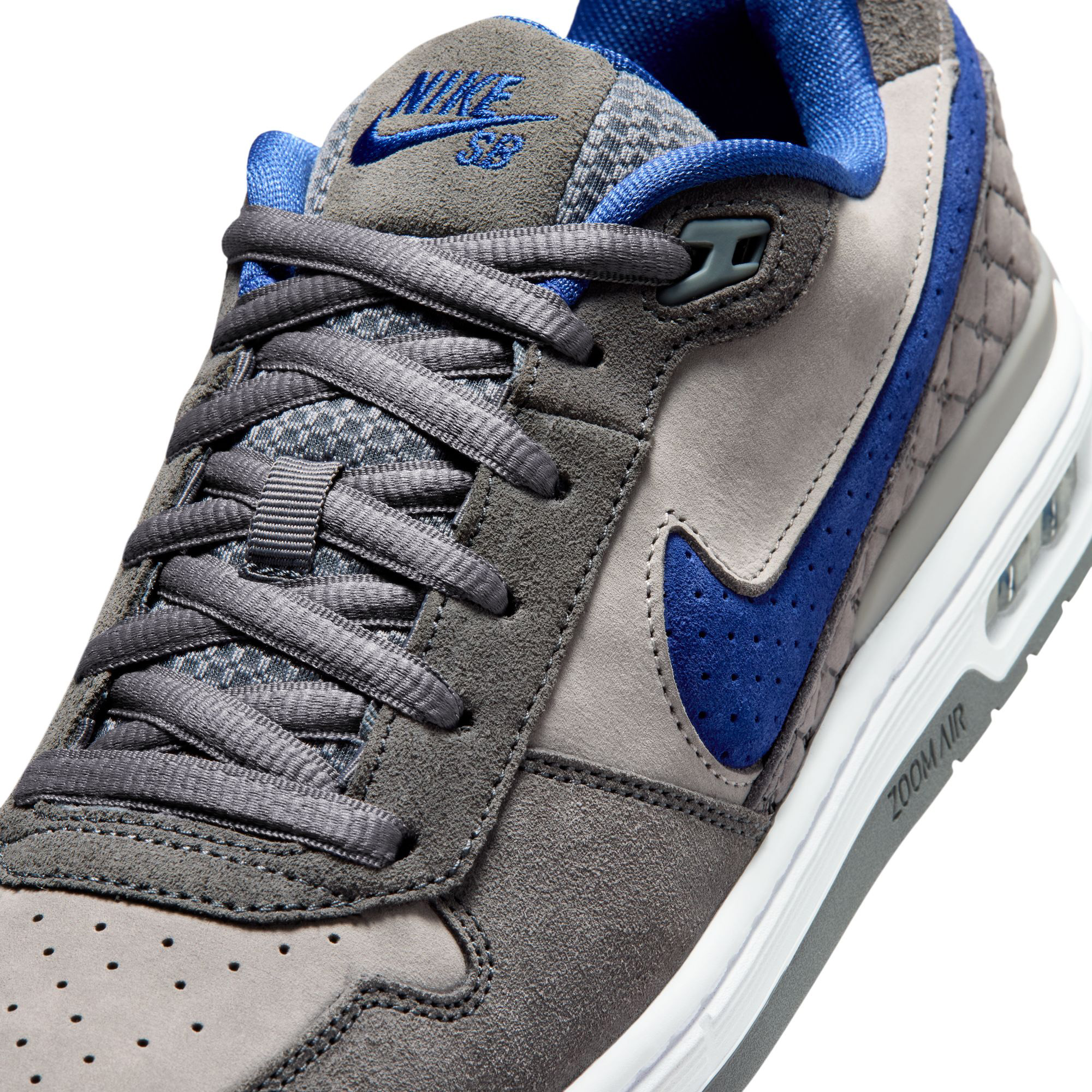 Nike SB Paul Rodriguez Zoom Air Low  - Flint Grey/ Deep Royal Blue – Bild 7