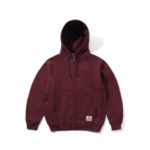 Cash Only Heavy Weight Zip Thru Hood - burgundy