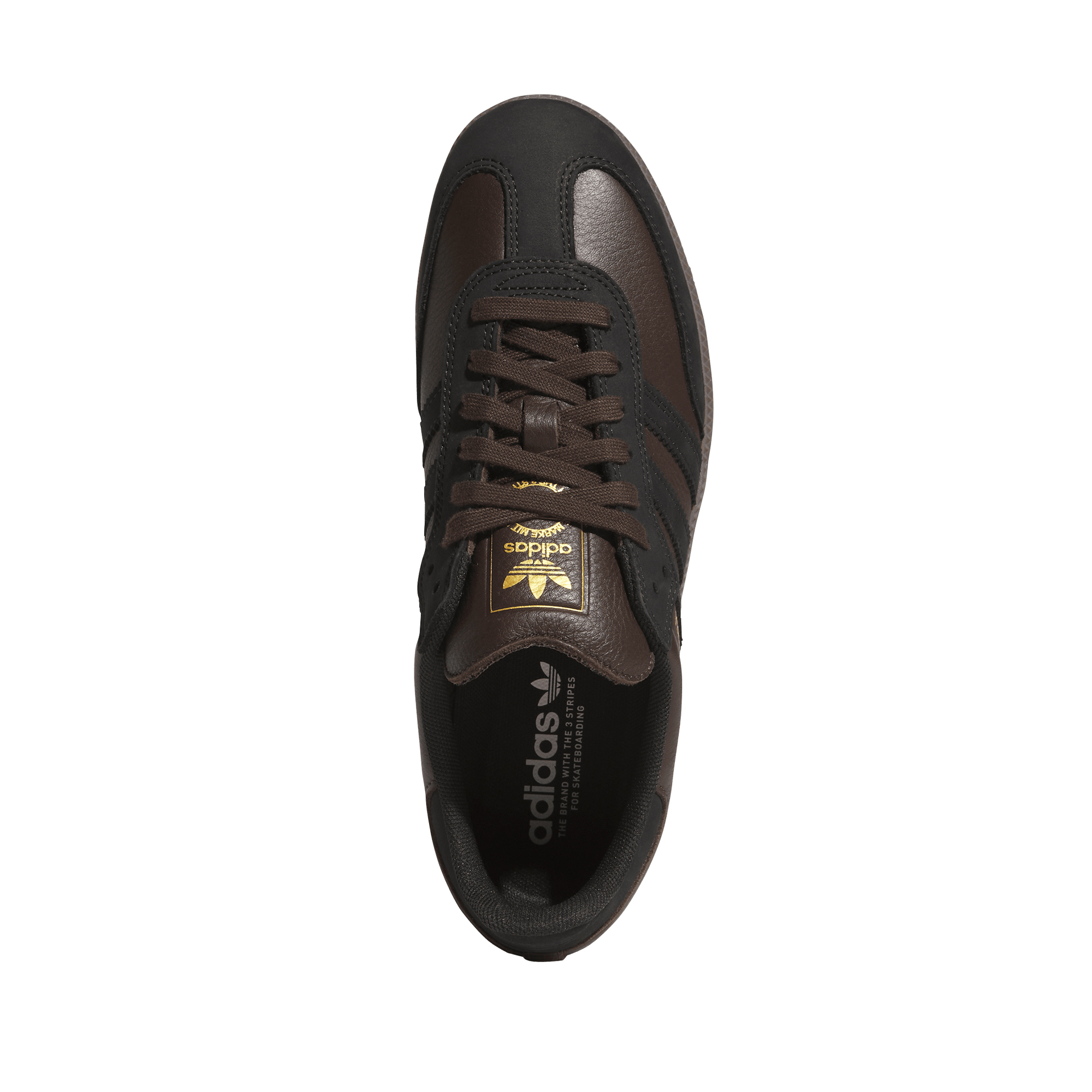 Adidas Skateboarding - Samba ADV - Dark Brown / Core Black / Gum – Bild 9