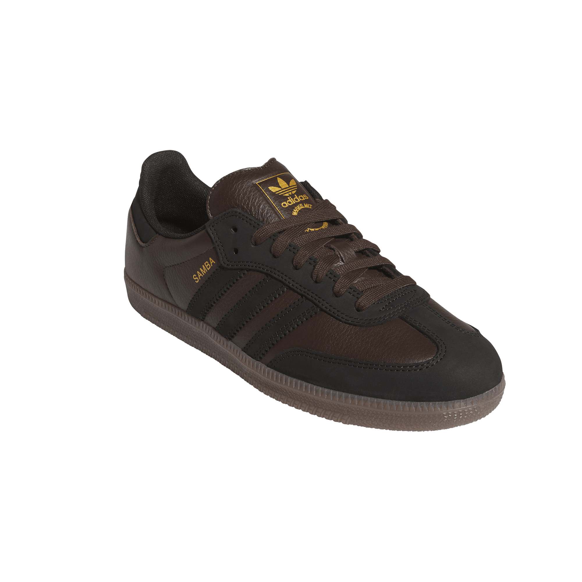 Adidas Skateboarding - Samba ADV - Dark Brown / Core Black / Gum – Bild 7