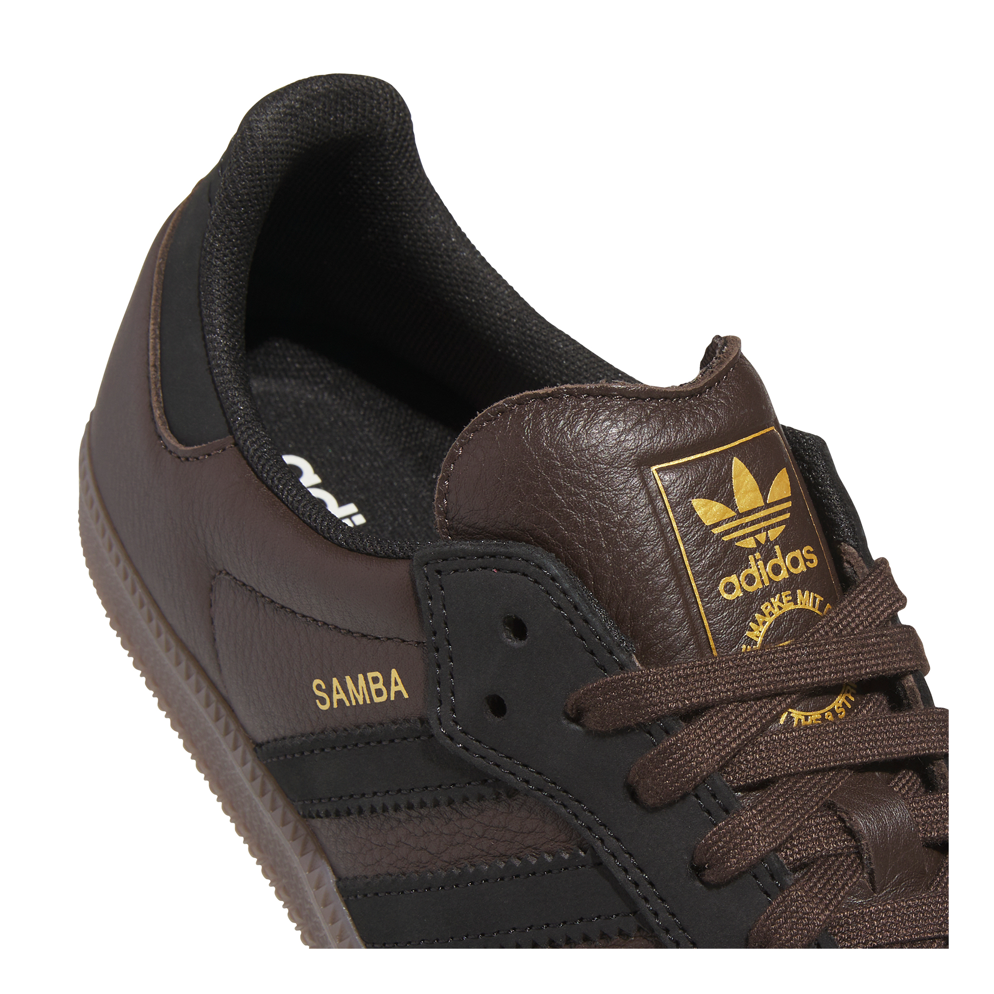 Adidas Skateboarding - Samba ADV - Dark Brown / Core Black / Gum – Bild 4