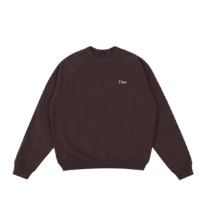 Dime MTL Classic Small Logo Crew - dark brown