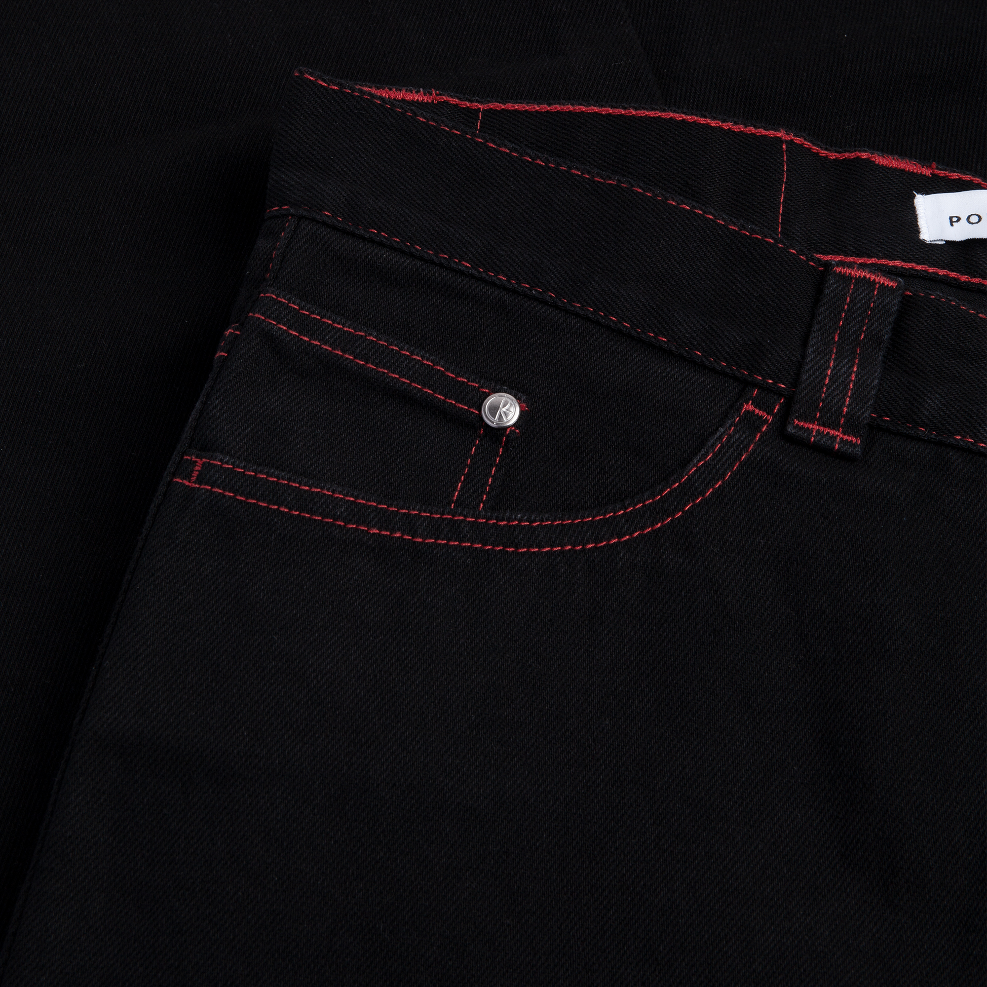 Polar Skate co. 93 Pants / Apocalypse Nun - black red – Bild 3