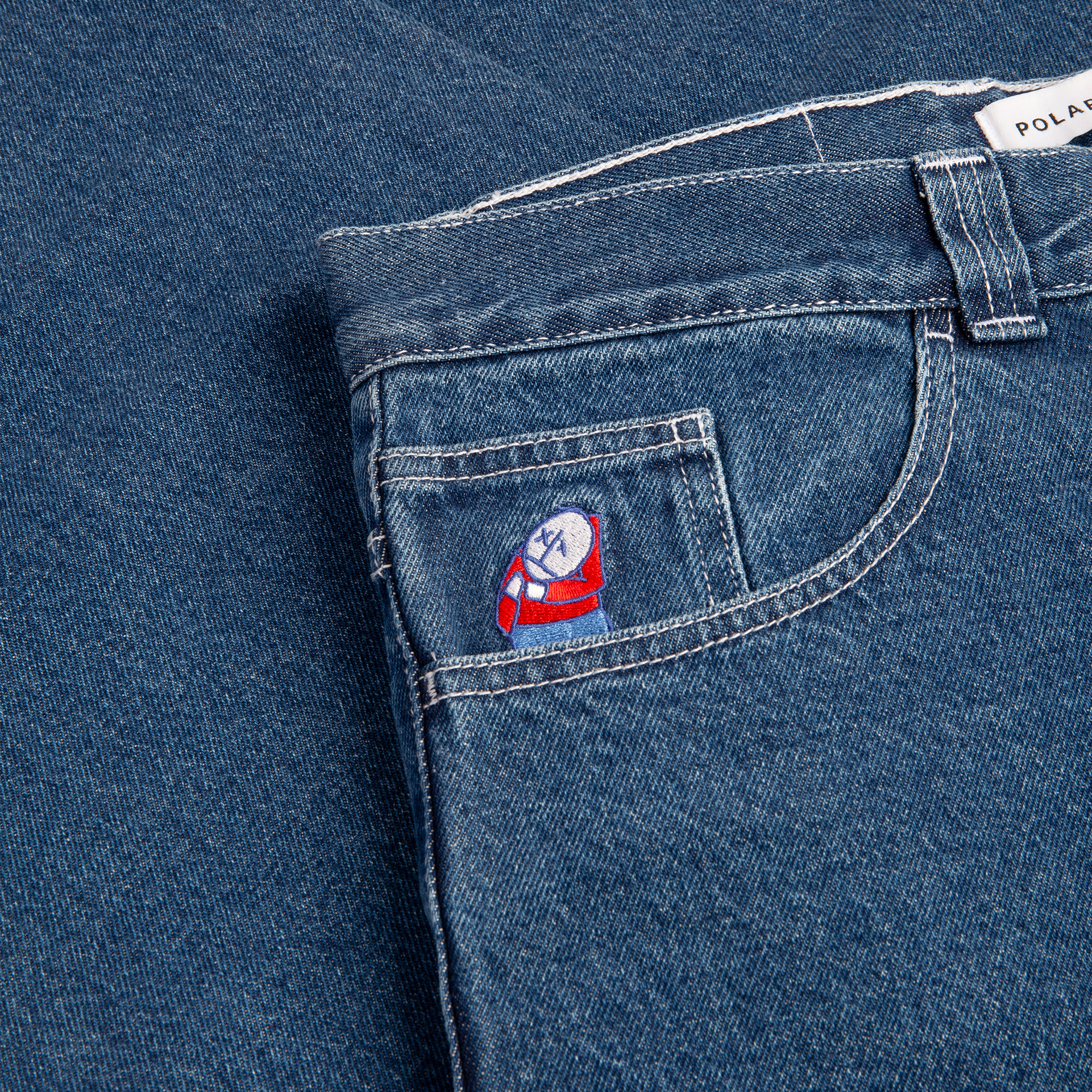 Polar Skate co. Big Boy Pants OG - blue wash – Bild 3