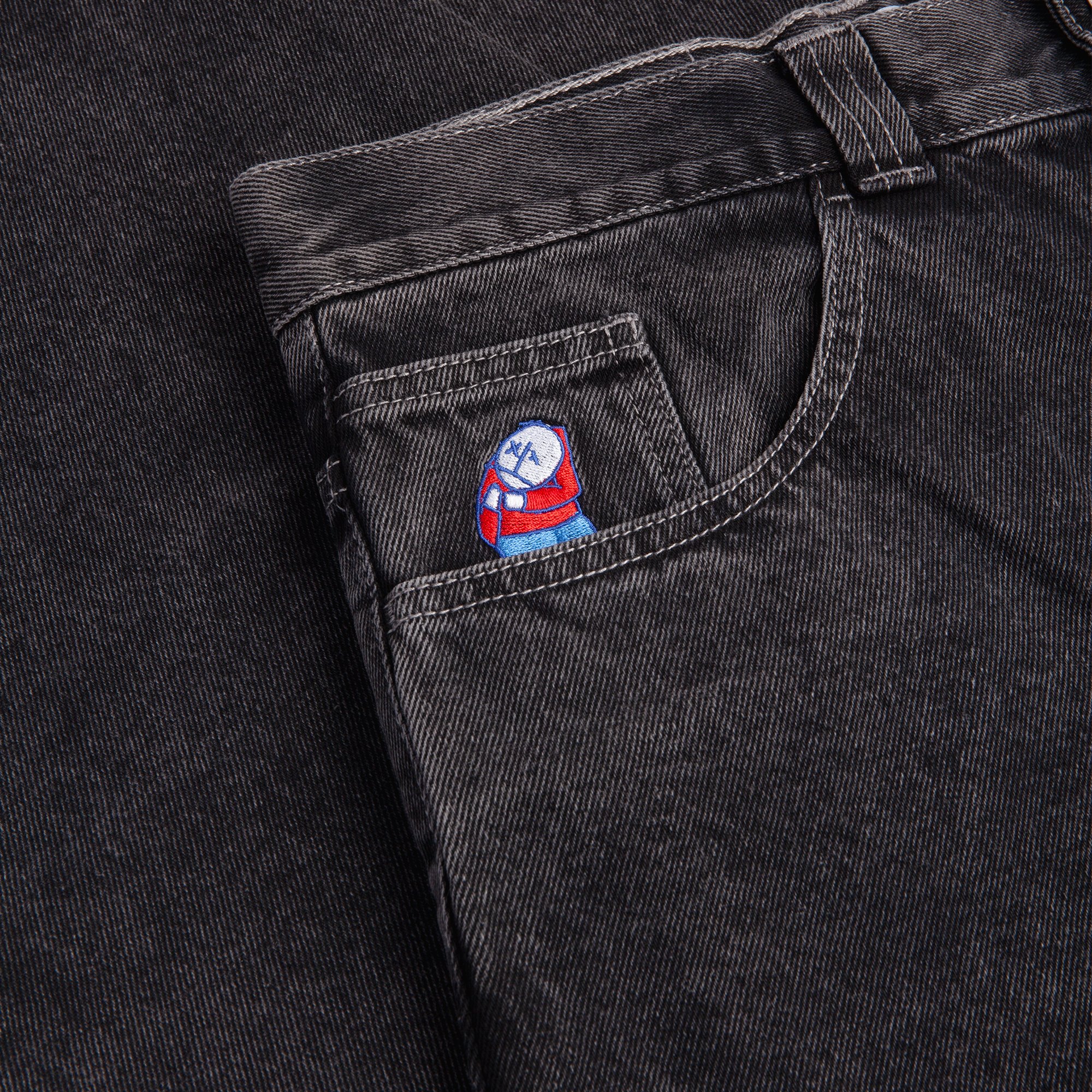 Polar Skate co. Big Boy Pants OG - silver black – Bild 3