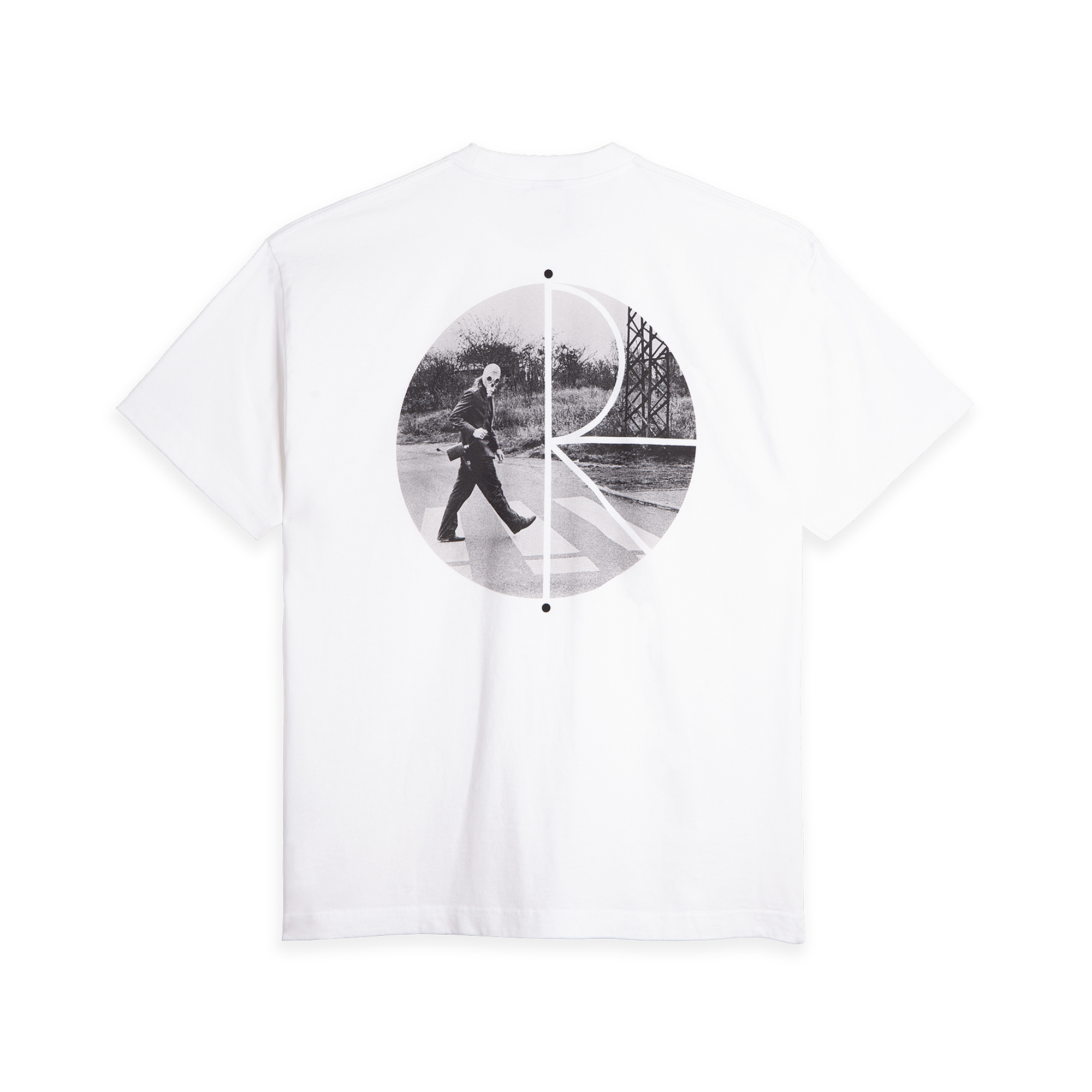 Polar Skate co. Fill Logo Tee / Klez Crossing - white