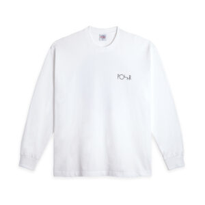 Polar Skate co. Fill Logo LS  / Klez Crossing - white