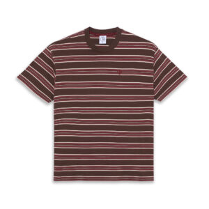 Polar Skate co. Stripe Tee - brown red