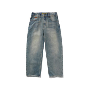 Buttergoods Relaxed Denim Jeans - distressed mid blue